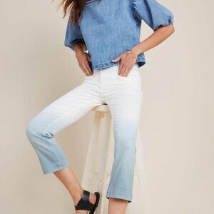 NWT Anthropologie Pilcro Ultra High-Rise Dip-Dyed Slim Jeans